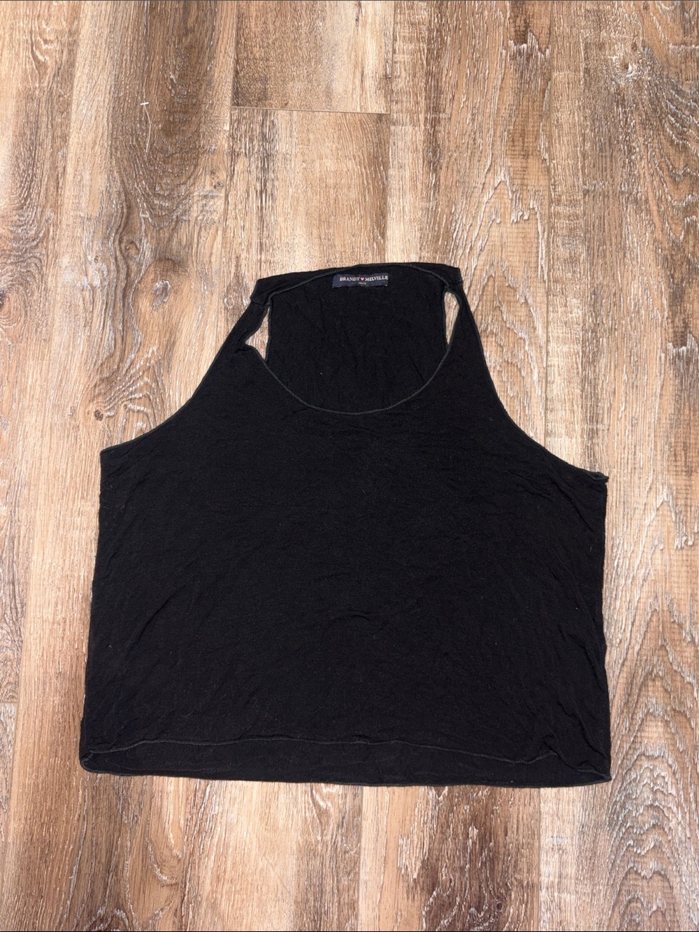 Brandy Melville Black Racerback Tank